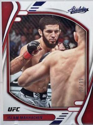 Islam Makhachev 2022 Panini Chronicles UFC Base Absolute #124 Blue