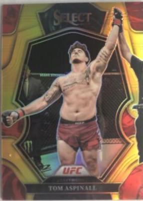 Tom Aspinall 2023 Panini Select UFC Premier Level #181 Gold