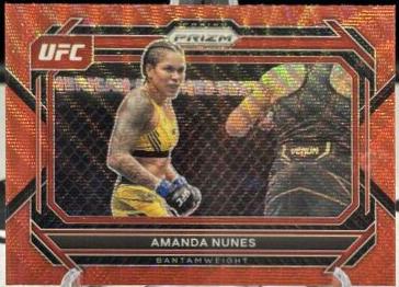 Amanda Nunes 2023 Panini Prizm UFC Base #66 Ruby Wave