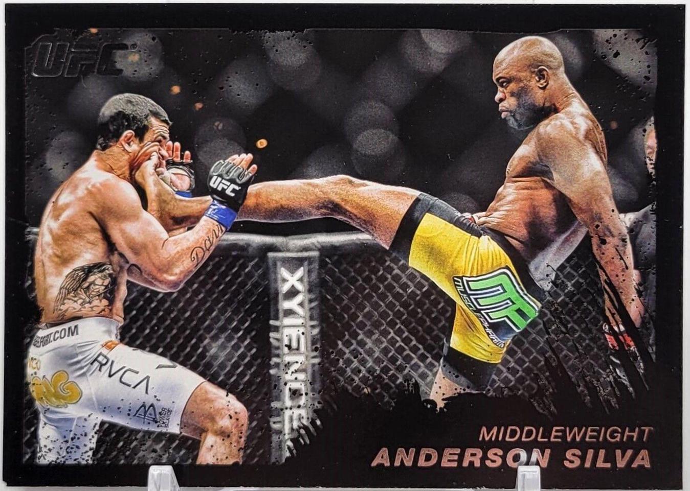 Anderson Silva 2011 Topps UFC Moment of Truth Base #165 Onyx