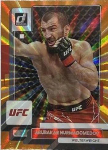 Abubakar Nurmagomedov 2023 Panini Donruss UFC Base #6 Orange Laser