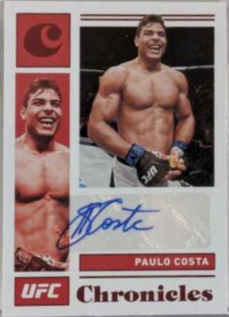 Paulo Costa 2021 Panini Chronicles UFC Chronicles Signatures #CS-PCS Red