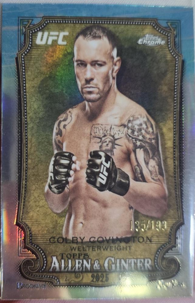 Colby Covington 2026 Topps Chrome UFC Allen & Ginter #AG-20 Red Refractor