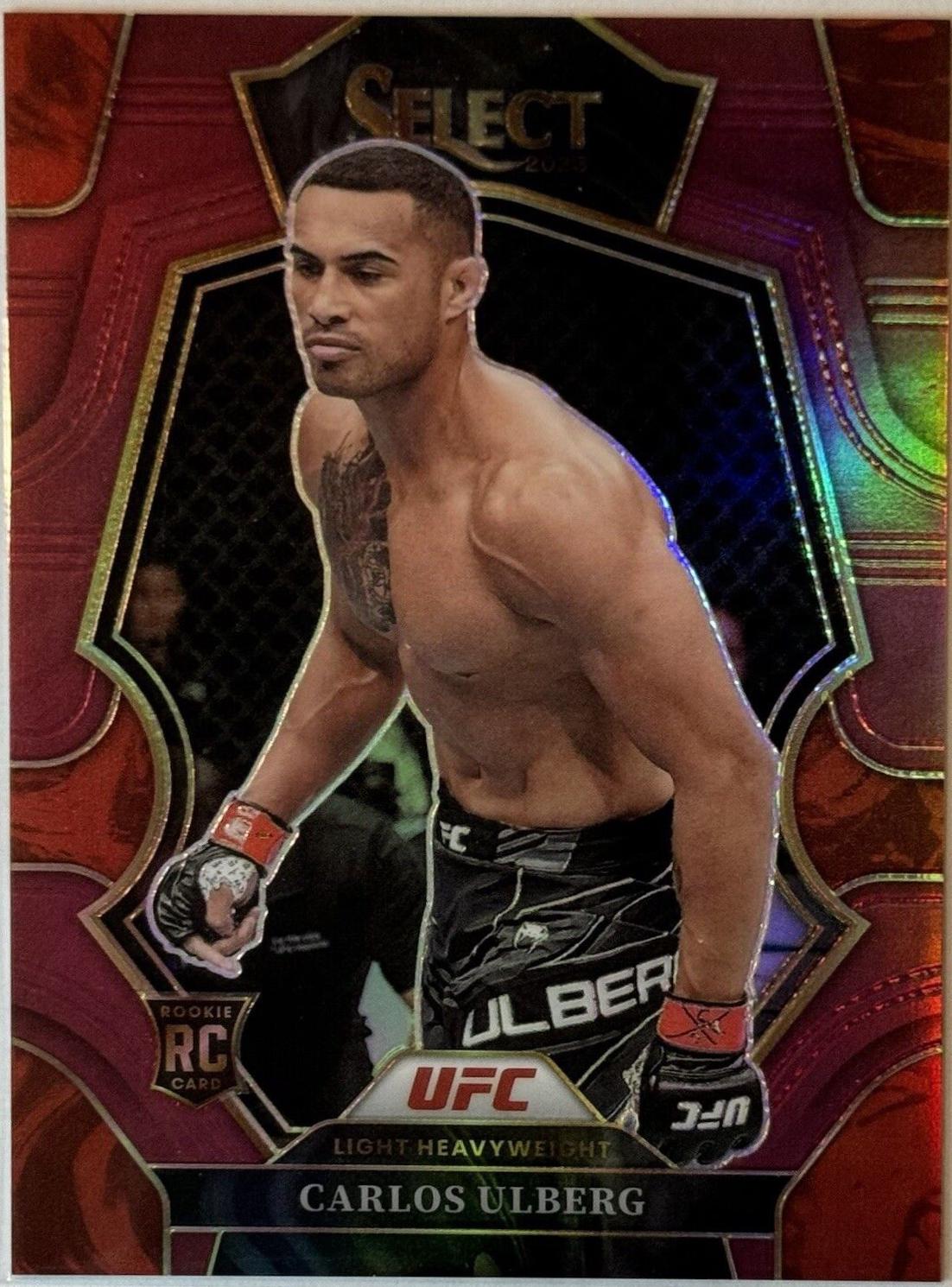Carlos Ulberg 2023 Panini Select UFC Premier Level #150 Maroon