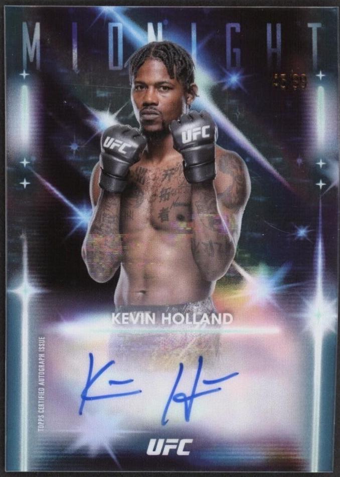 Kevin Holland 2025 Topps Midnight UFC Glimmer Graphs #GRG-KH Twilight
