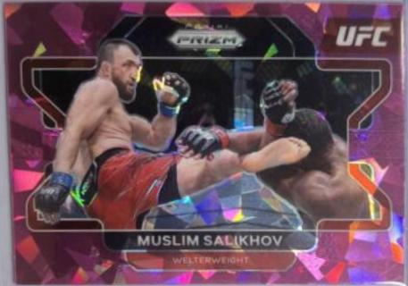 Muslim Salikhov 2022 Panini Prizm UFC Base #38 Pink Ice