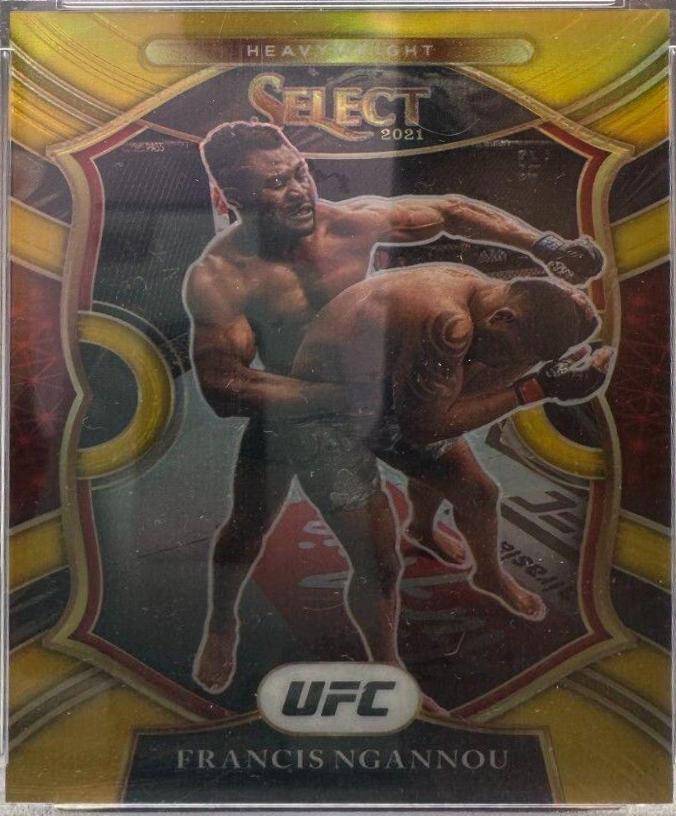 Francis Ngannou 2021 Panini Select UFC Octagonside #299 Gold