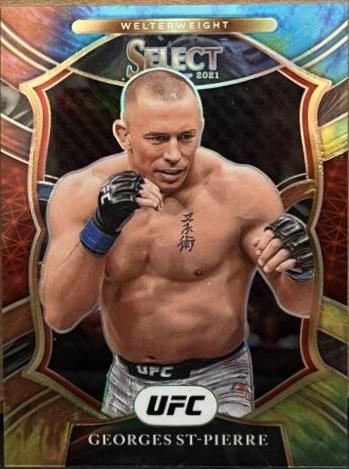 Georges St-Pierre 2021 Panini Select UFC Concourse #14 Tie Dye
