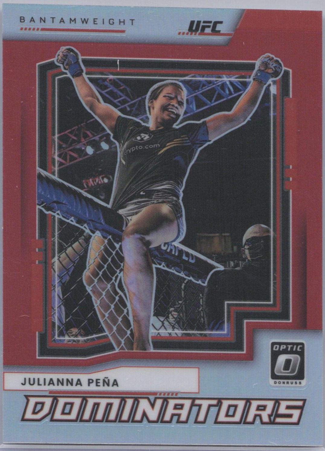 Julianna Peña 2022 Panini Donruss Optic UFC Dominators #8 Red