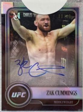 Zak Cummings 2019 Topps UFC Museum Collection Museum Autographs #MA-ZC