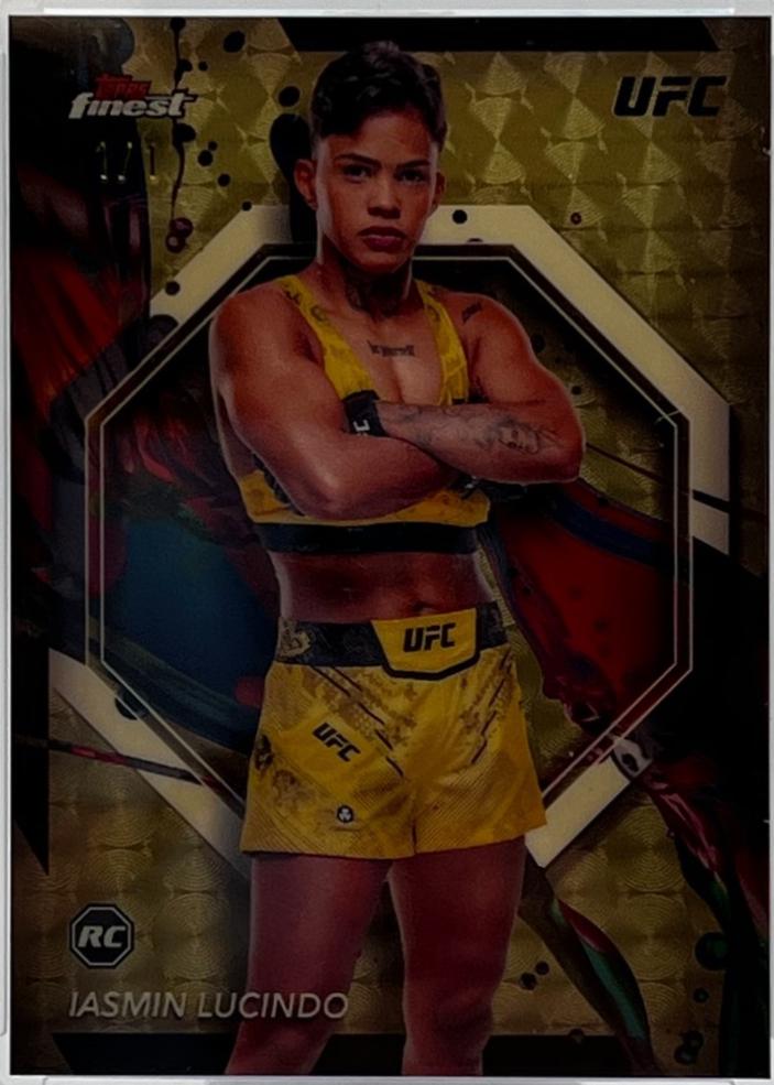 Iasmin Lucindo 2024 Topps Finest UFC Base Common #74 Superfractor