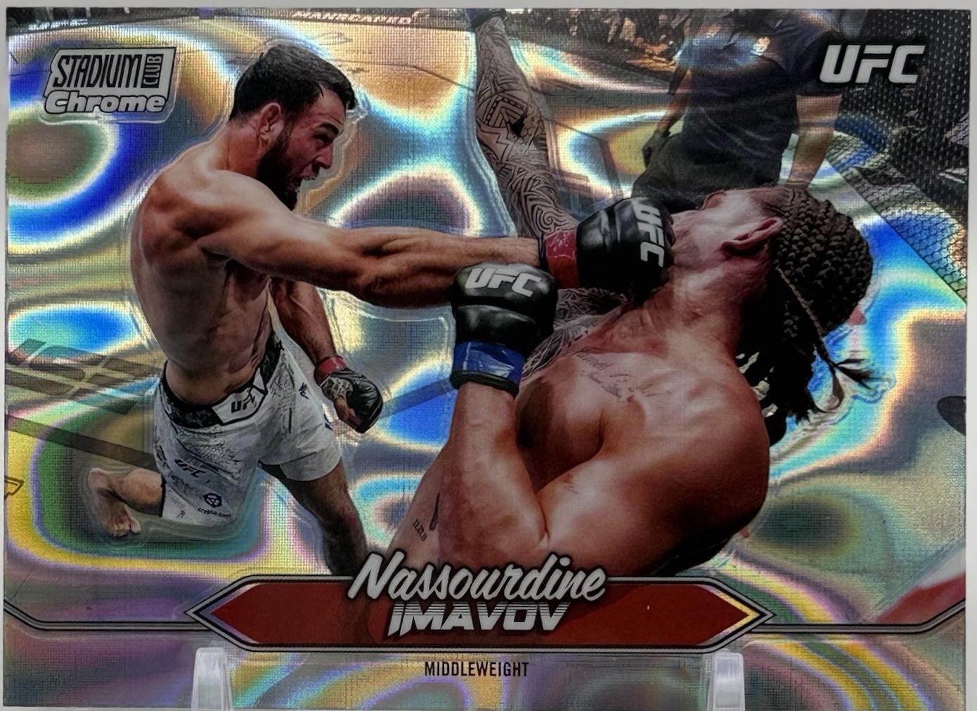 Nassourdine Imavov 2025 Topps Stadium Club UFC Base Chrome #C-76 Lava