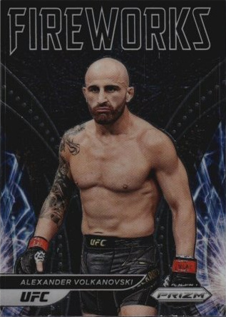 Alexander Volkanovski 2022 Panini Prizm UFC Fireworks #22 Black