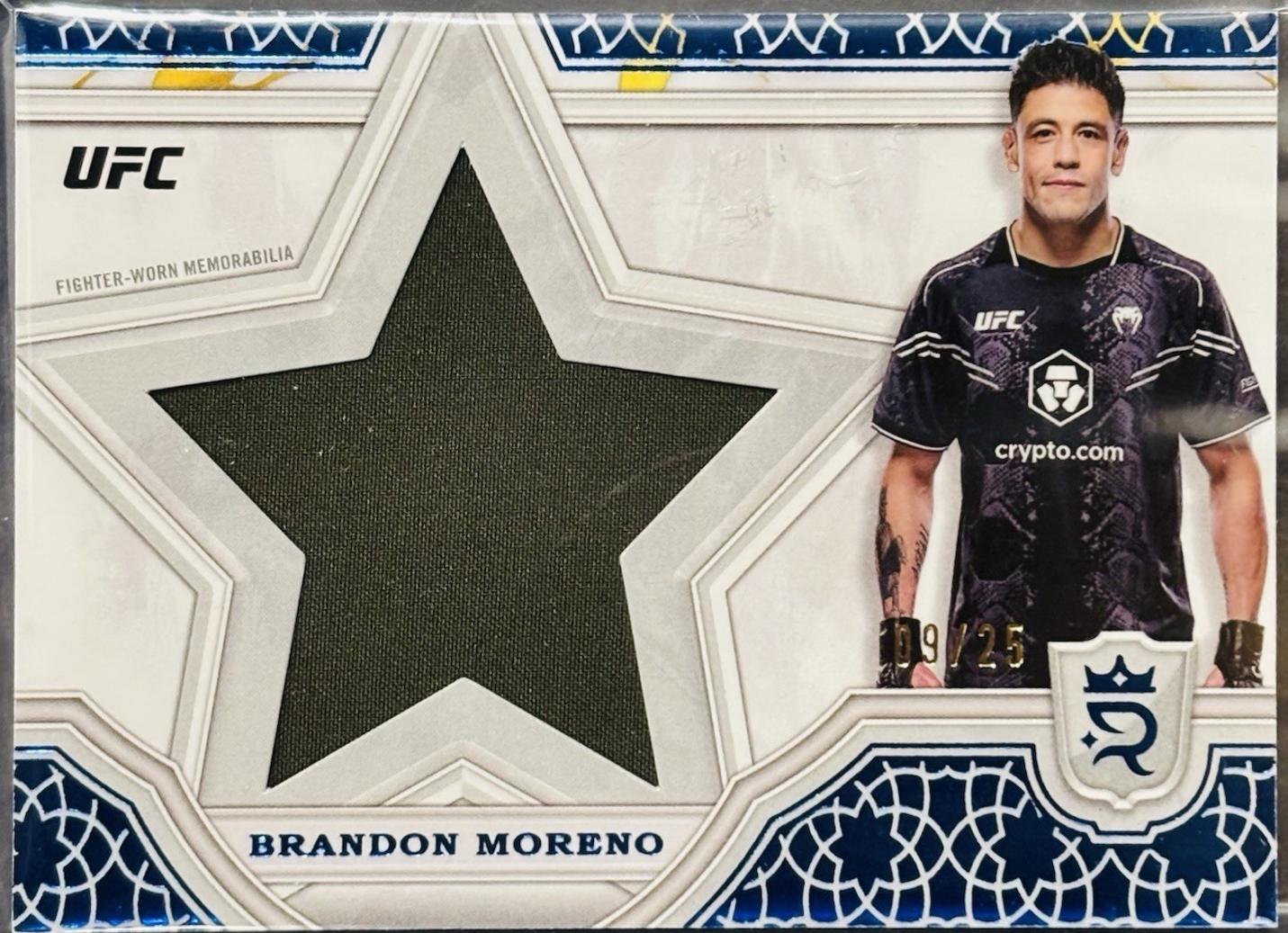 Brandon Moreno 2024 Topps Royalty UFC Star Relics #SRR-12 Blue
