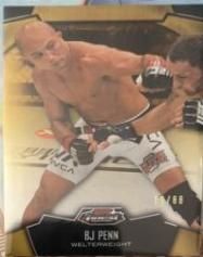 BJ Penn 2012 Topps Finest UFC Base #60 Gold