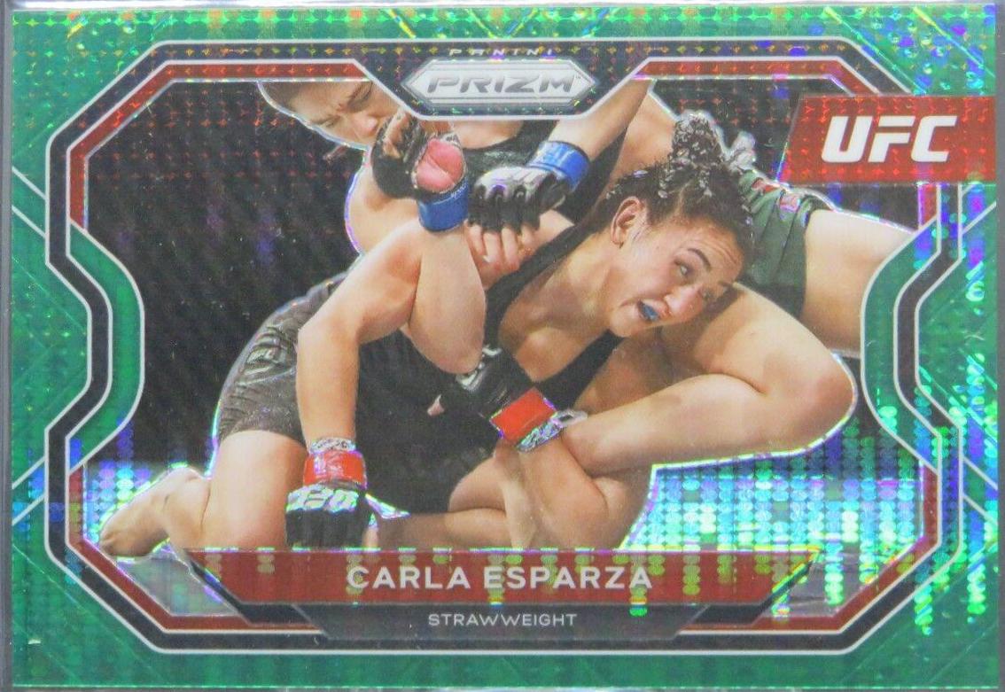 Carla Esparza 2021 Panini Prizm UFC Base #154 Green Pulsar