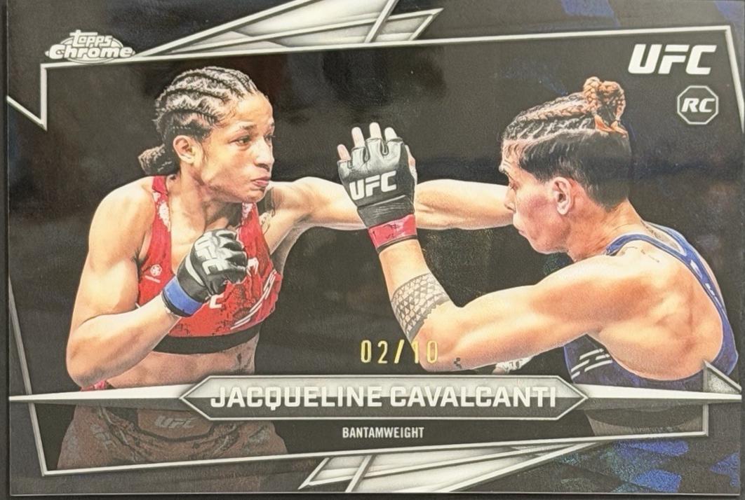 Jacqueline Cavalcanti 2026 Topps Chrome UFC Base #37 Black Refractor
