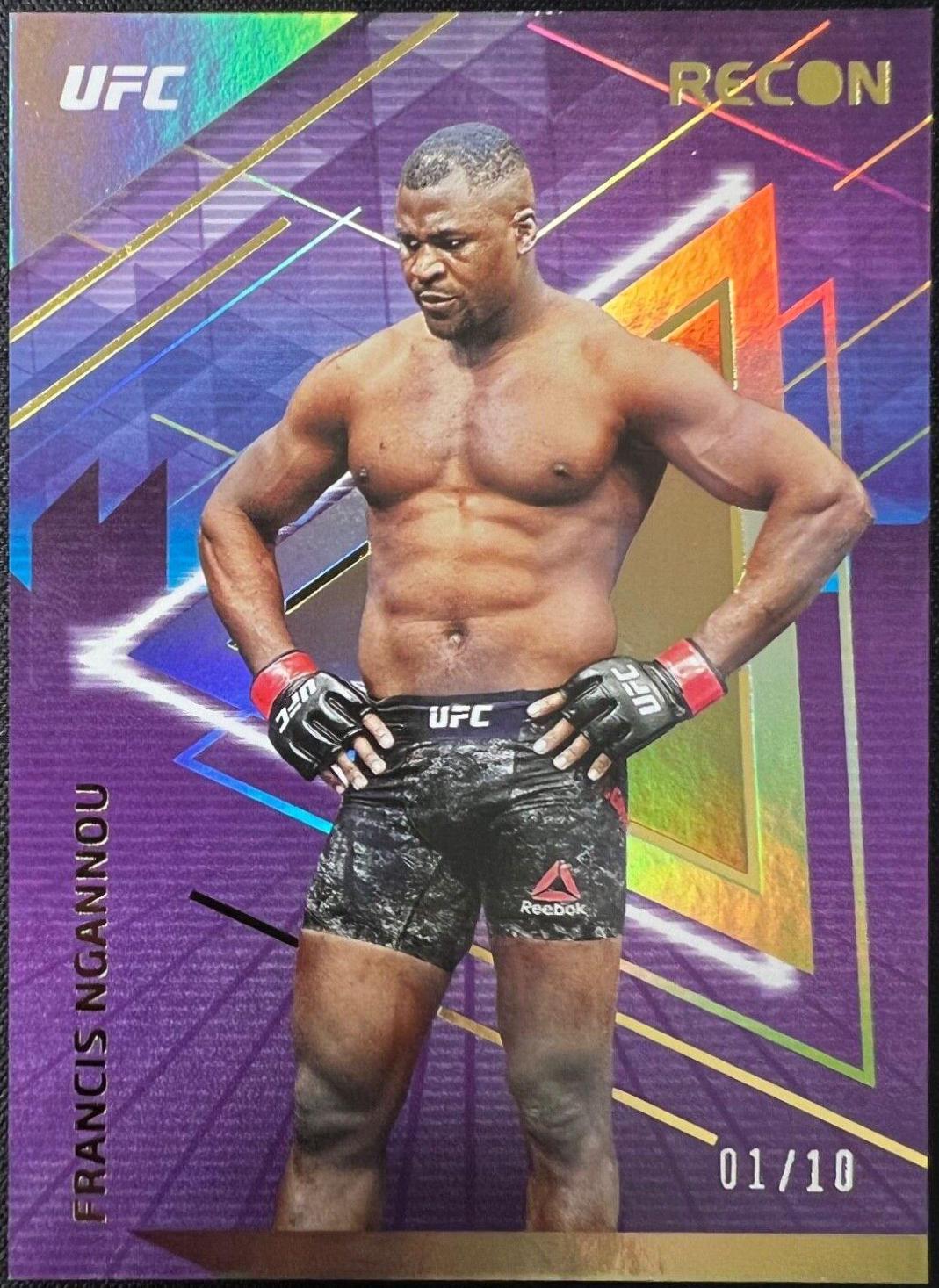 Francis Ngannou 2022 Panini Chronicles UFC Base Recon #233 Gold