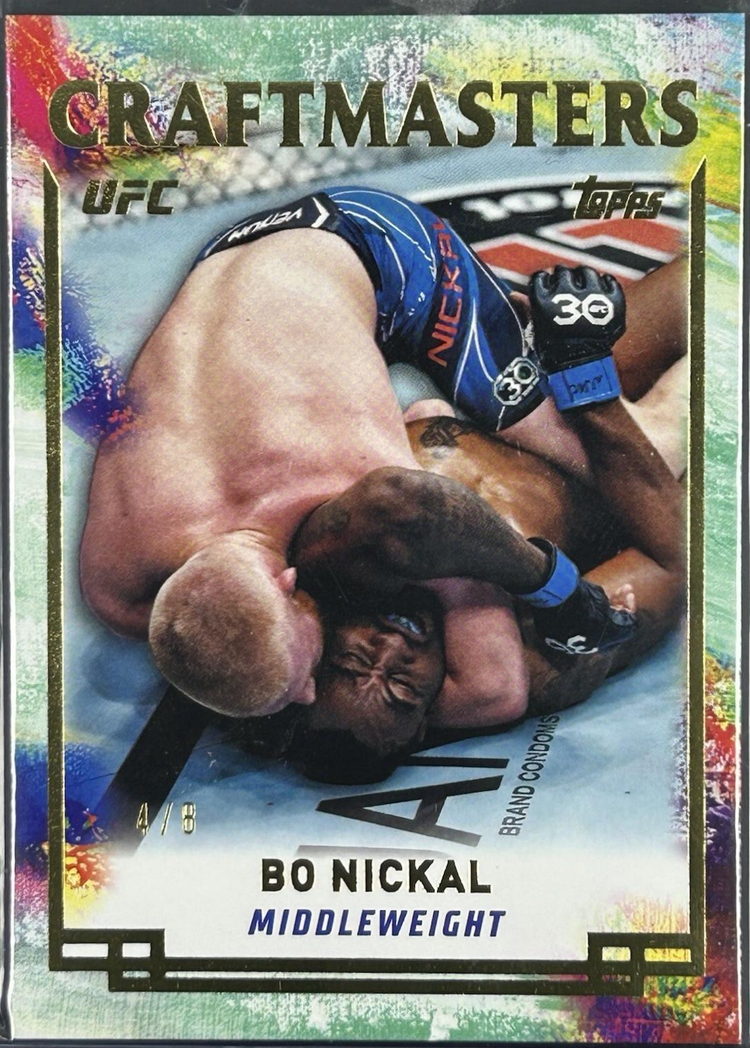 Bo Nickal 2024 Topps Knockout UFC Craftmasters #CRM-1 Gold