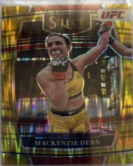 Mackenzie Dern 2022 Panini Select UFC Concourse #10 Gold Flash