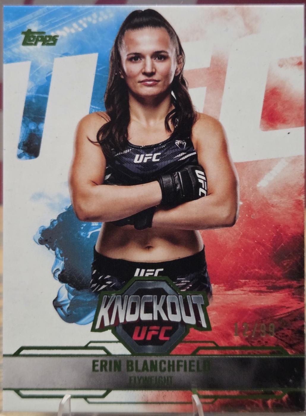 Erin Blanchfield 2025 Topps Knockout UFC Base #23 Lime Green