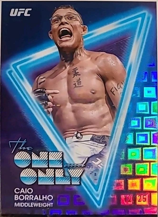 Caio Borralho 2025 Topps Midnight UFC The One and Only #OO-19 Moonrise