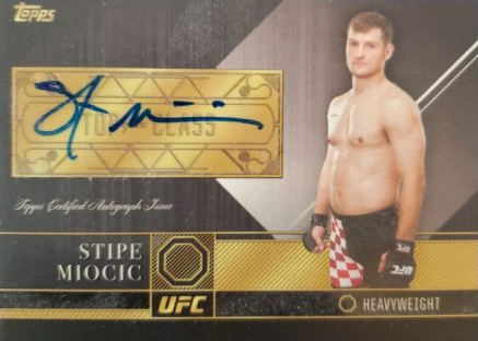 Stipe Miocic 2016 Topps UFC Top of the Class Top of the Class Autographs #TCA-SM Gold