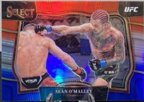 Sean O'Malley 2023 Panini Select UFC Octagonside #227 Red Blue Prizm