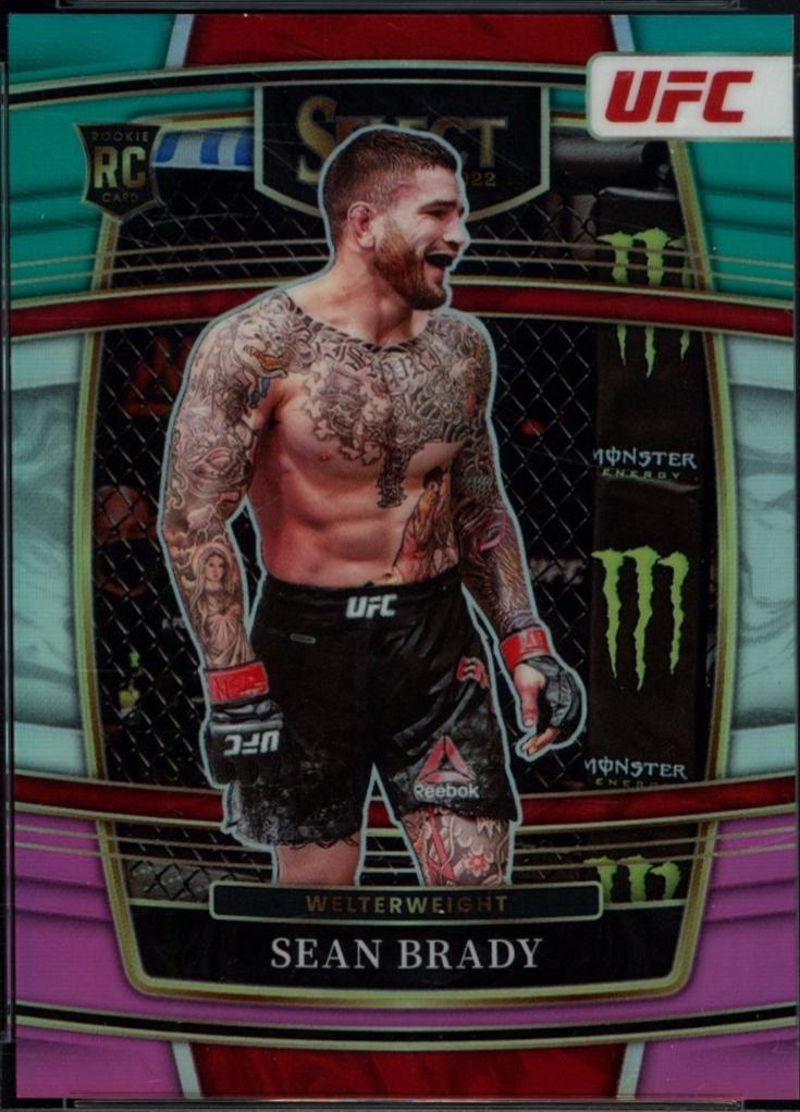Sean Brady 2022 Panini Select UFC Concourse #31 Teal and Pink