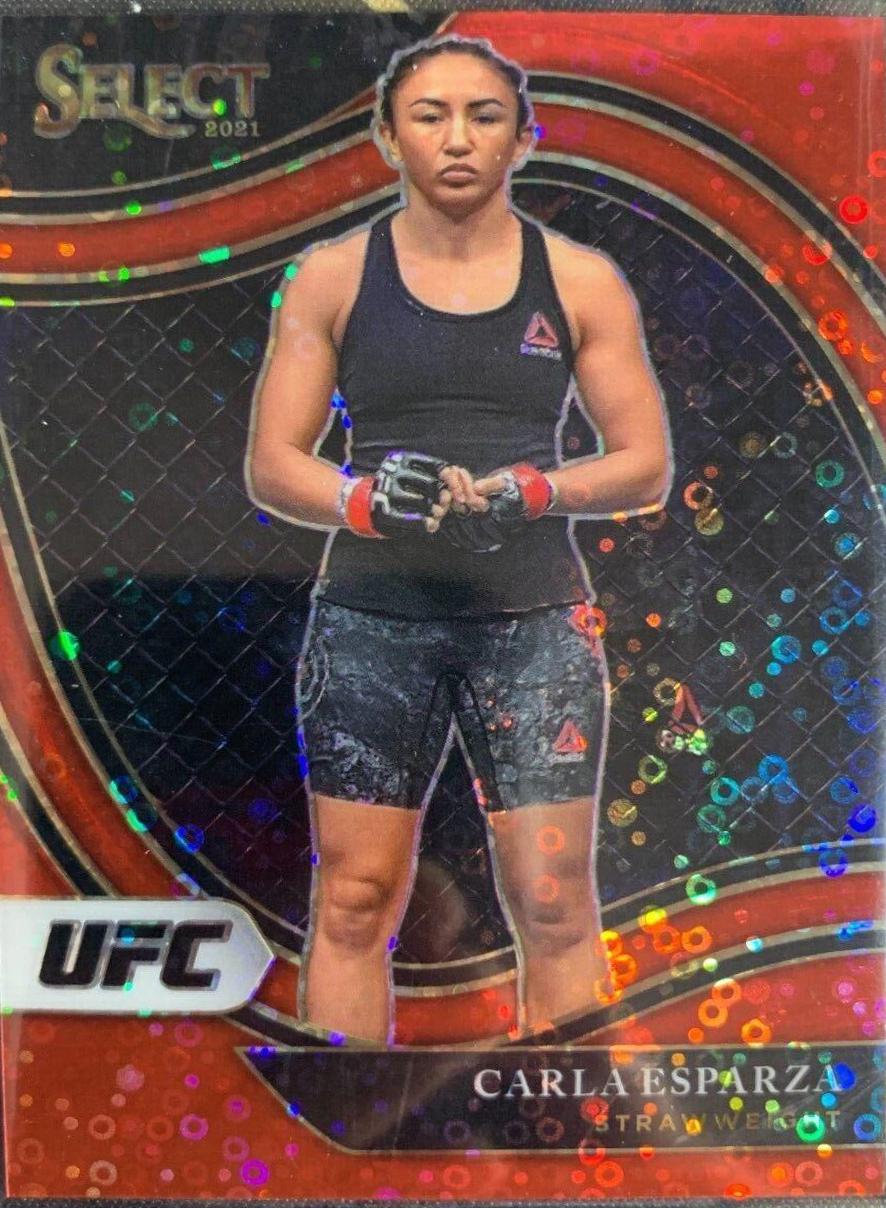 Carla Esparza 2021 Panini Select UFC Octagonside #210 Red Disco