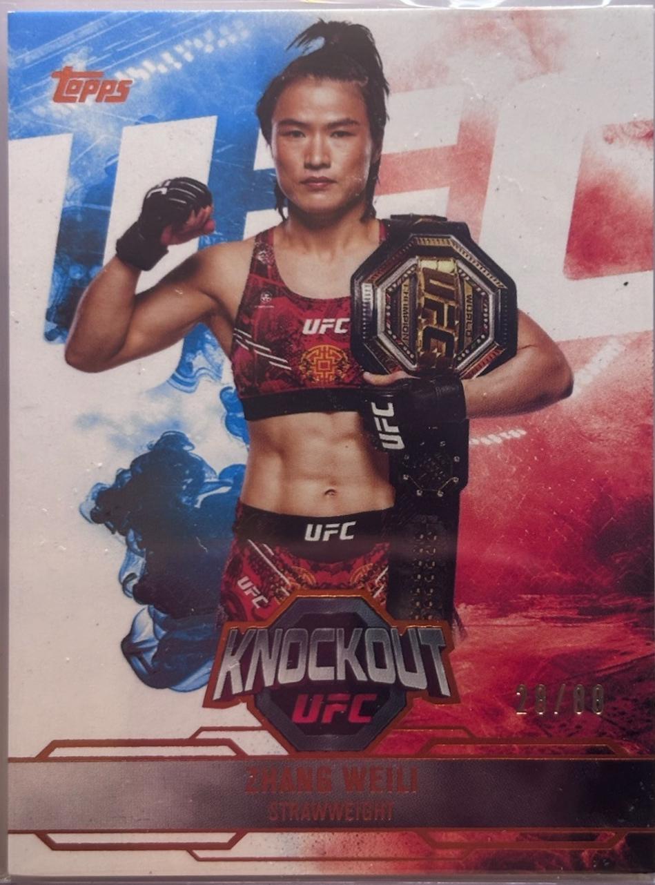 Zhang Weili 2025 Topps Knockout UFC Base #71 Orange