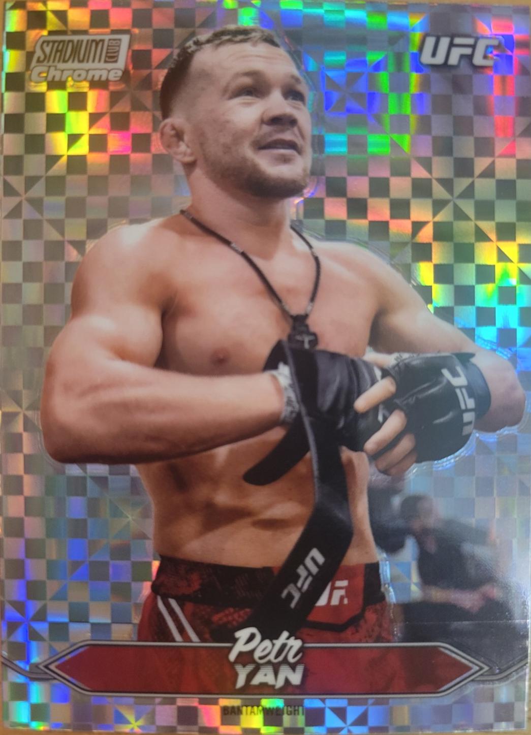 Petr Yan 2025 Topps Stadium Club UFC Base Chrome #C-113 X-Fractor