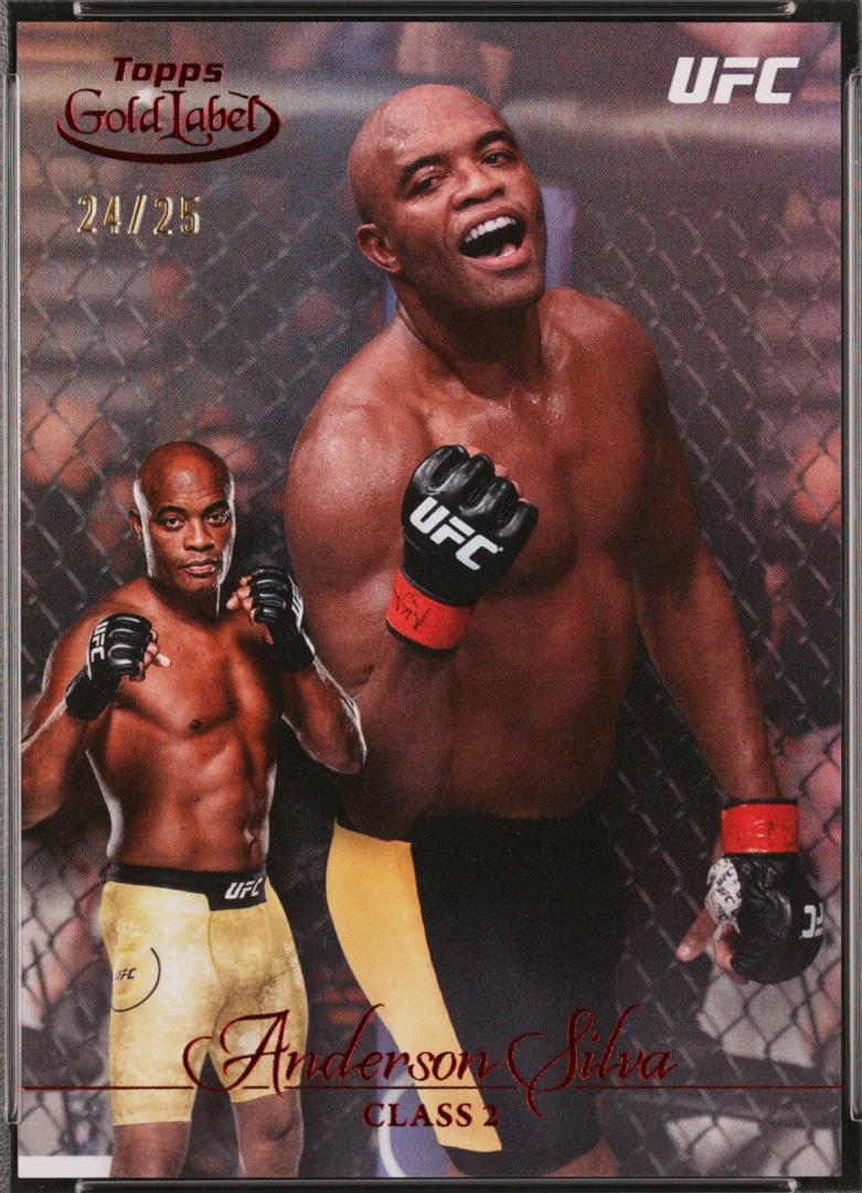 Anderson Silva 2024 Topps Gold Label UFC Base Class II #80 Red