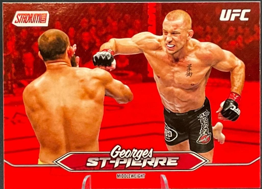 Georges St-Pierre 2025 Topps Stadium Club UFC Base #32 Red