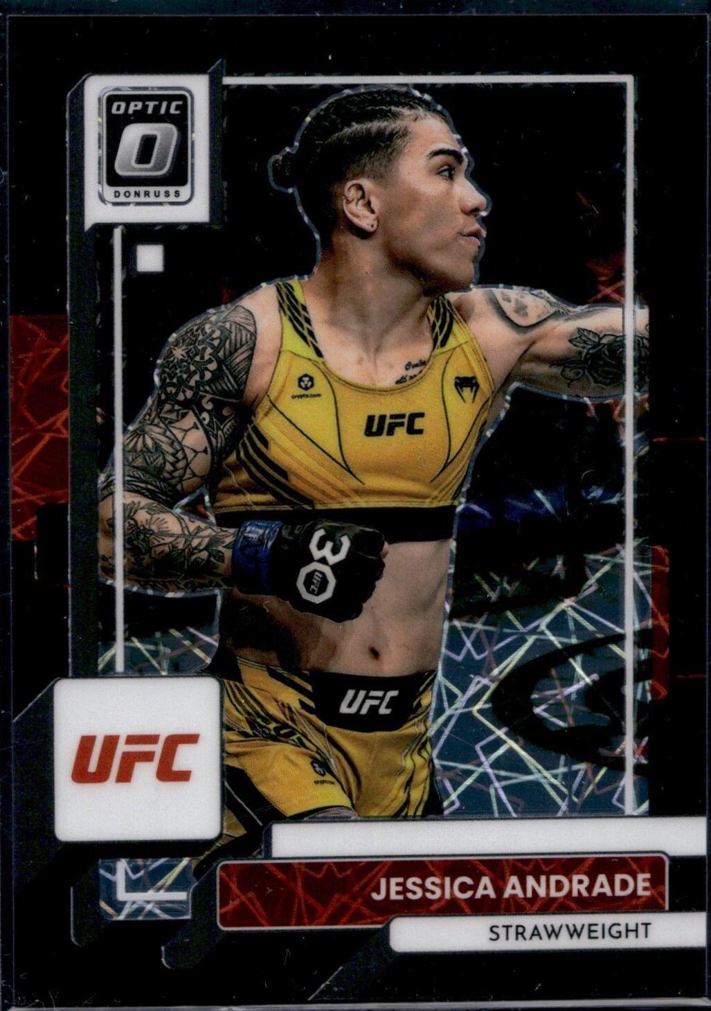 Jessica Andrade 2023 Panini Donruss Optic UFC Base #28 Black Velocity