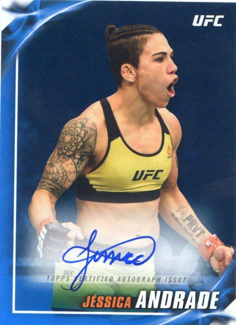 Jessica Andrade 2019 Topps UFC Knockout Knockout Autographs #KA-JA Blue