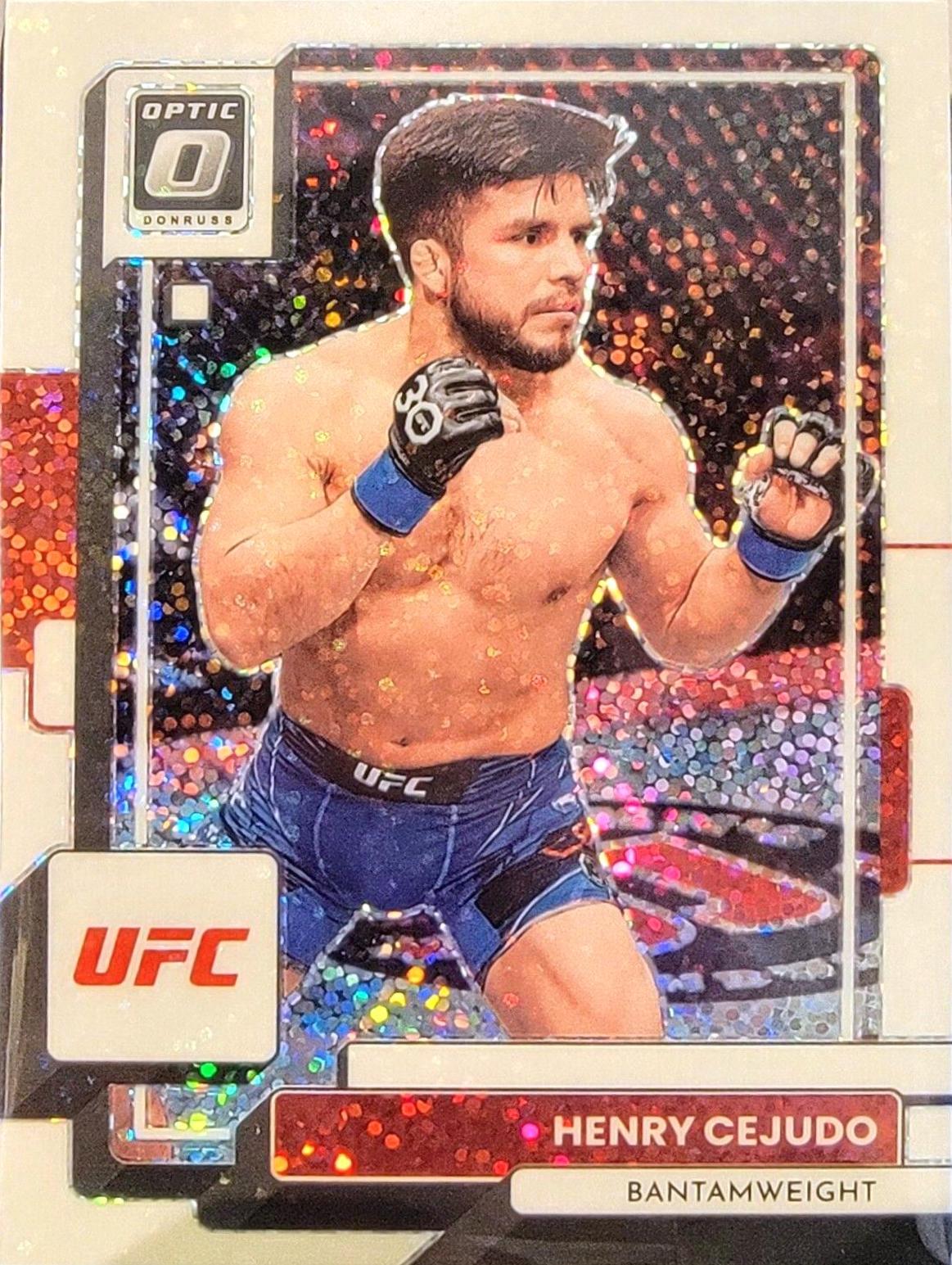 Henry Cejudo 2023 Panini Donruss Optic UFC Base #9 White Sparkle