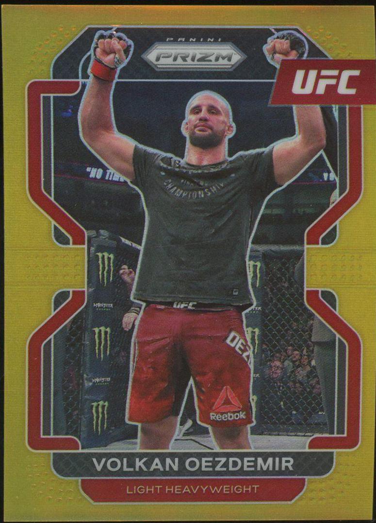 Volkan Oezdemir 2022 Panini Prizm UFC Base #184 Gold