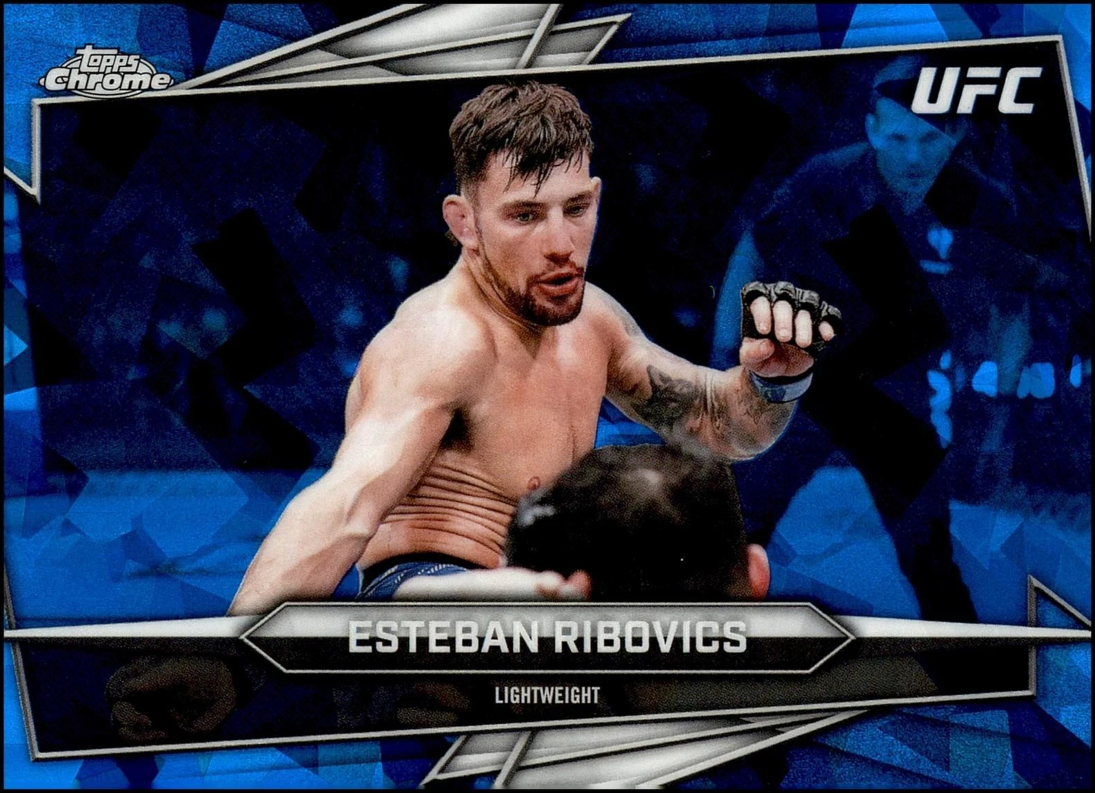 Esteban Ribovics 2026 Topps Chrome Sapphire UFC Base #49 Red Sapphire