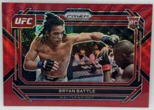 Bryan Battle 2023 Panini Prizm UFC Base #58 Ruby Wave