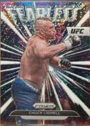 Chuck Liddell 2023 Panini Prizm UFC Fearless #4 White Sparkle
