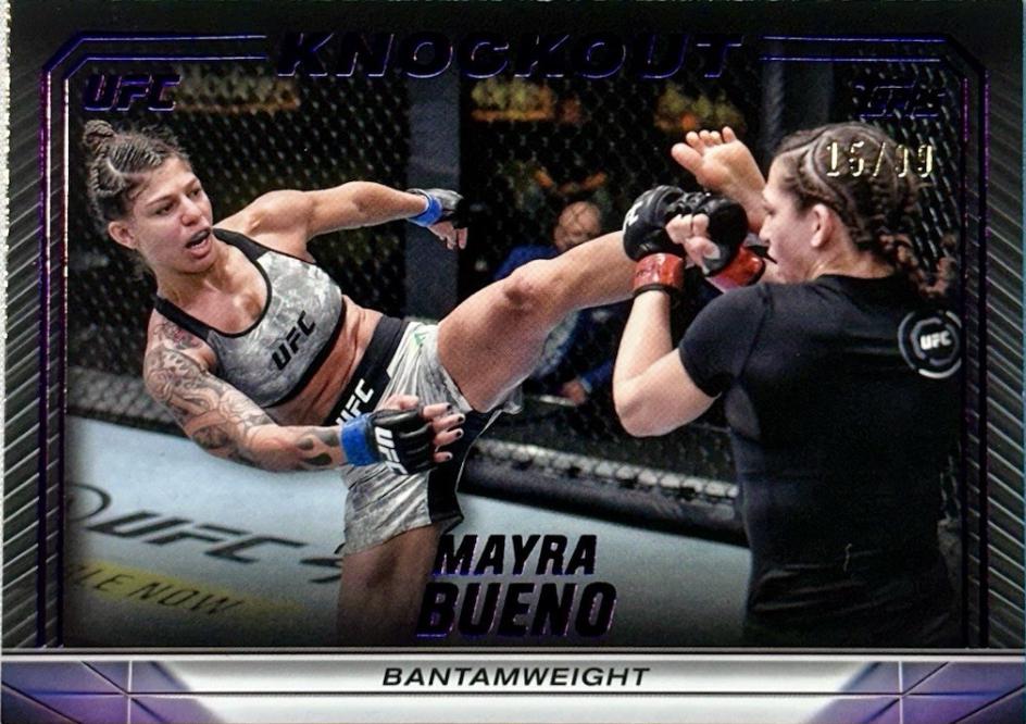 Mayra Bueno 2024 Topps Knockout UFC Base #25 Purple
