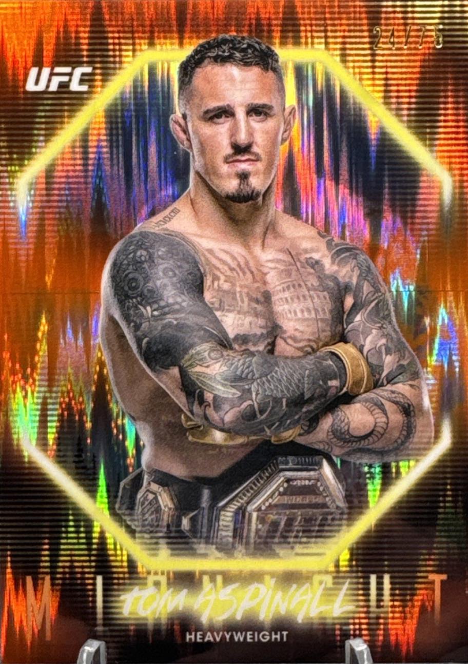 Tom Aspinall 2025 Topps Midnight UFC Base #12 Dusk
