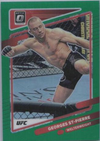 Georges St-Pierre 2022 Panini Donruss Optic UFC Base #57 Green