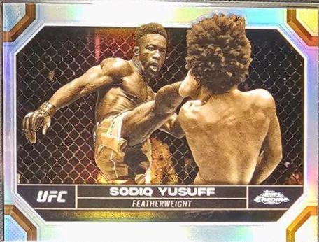 Sodiq Yusuff 2024 Topps Chrome UFC Base #178 Sepia Refractor