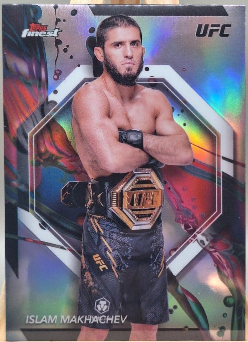 Islam Makhachev 2024 Topps Finest UFC Base Common #63 Refractor