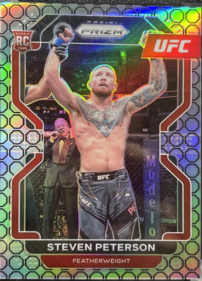 Steven Peterson 2022 Panini Prizm UFC Base #104 Octagon