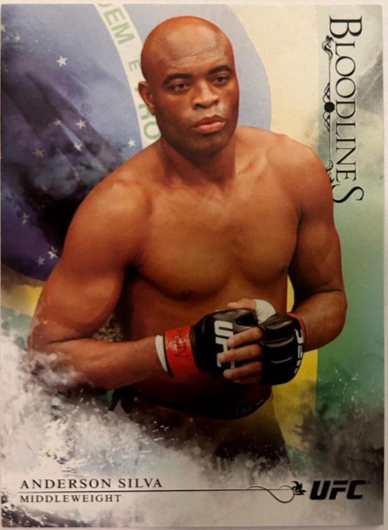 Anderson Silva 2014 Topps UFC Bloodlines Base #135 Flag