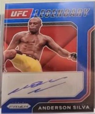 Anderson Silva 2022 Panini Prizm UFC Legendary Signatures #17 Blue