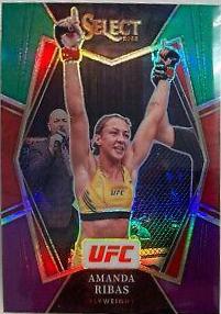 Amanda Ribas 2022 Panini Select UFC Premier Level #136 Green and Purple